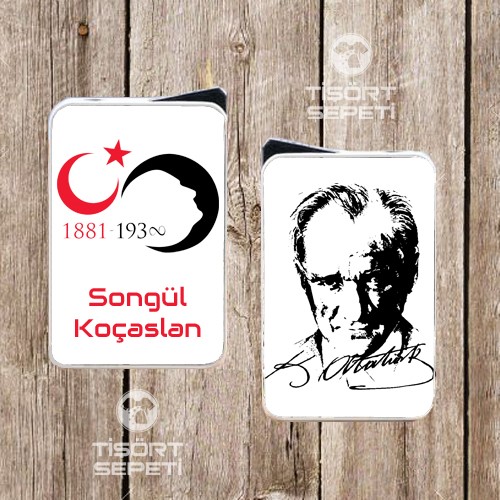 Atatürk Baskılı Çakmak, Atatürk Resimli Çakmak,hediye çakmak